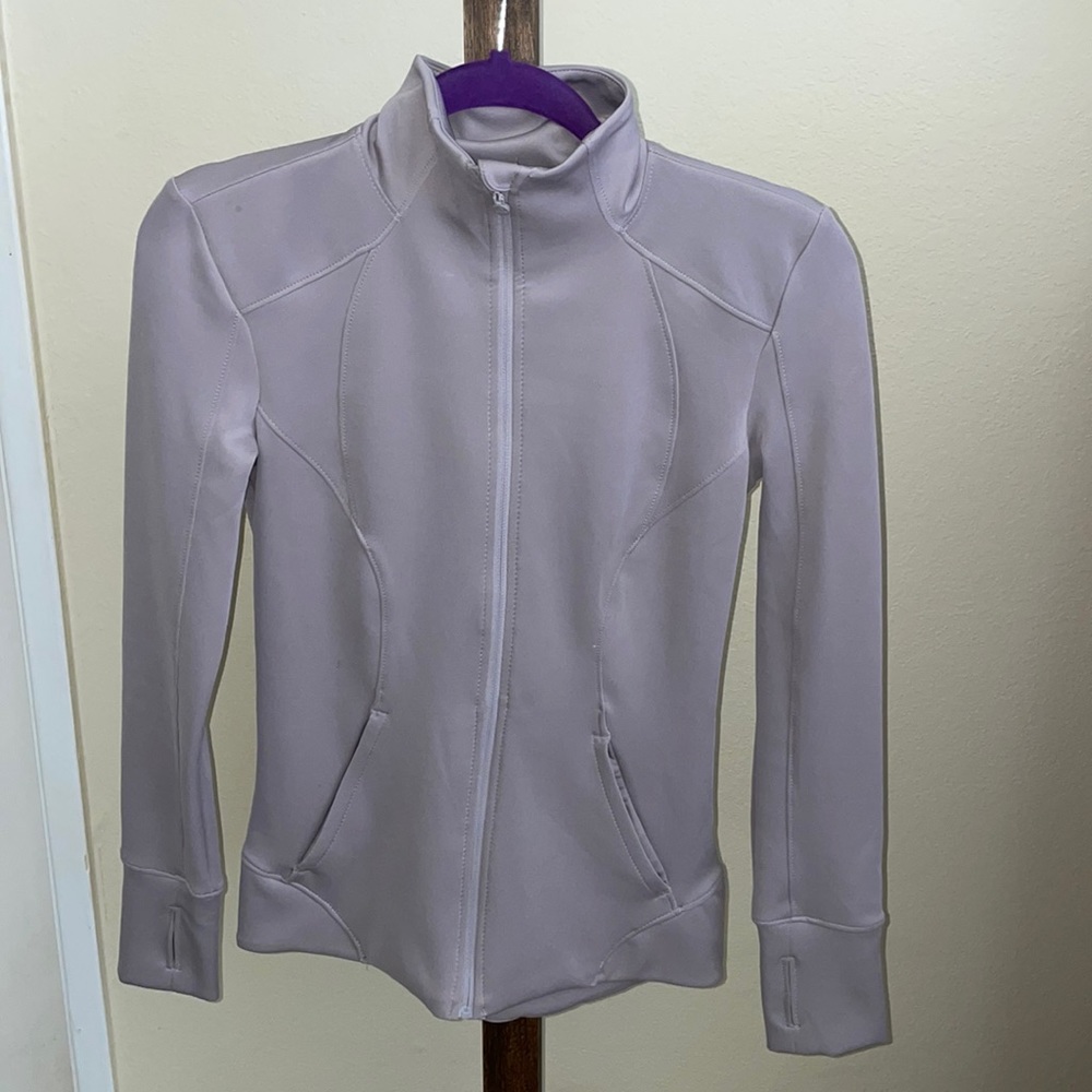 Lavender athletic zip-up